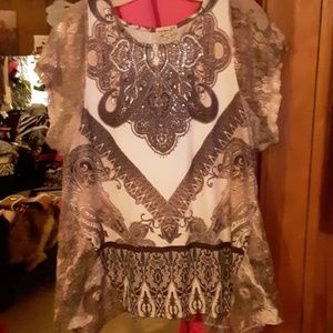 Woman top gray
